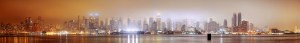 Midtown Manhattan New York Panorama at night